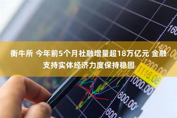 衡牛所 今年前5个月社融增量超18万亿元 金融支持实体经济力度保持稳固