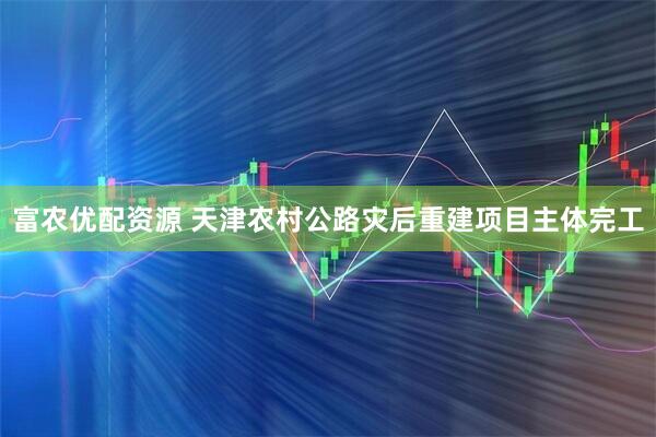 富农优配资源 天津农村公路灾后重建项目主体完工