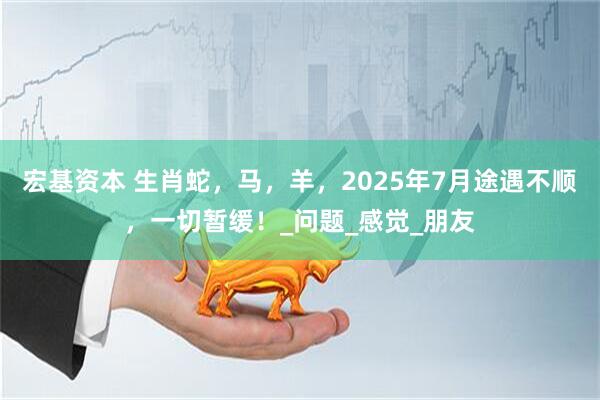宏基资本 生肖蛇，马，羊，2025年7月途遇不顺，一切暂缓！_问题_感觉_朋友